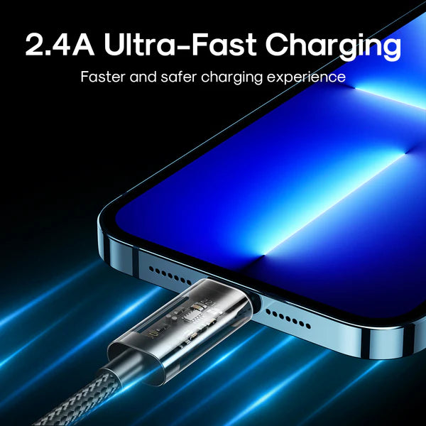 Joyroom S-UL012A12 USB-A to Lightning Cable 2.4A Sync Data Cable 1.2m - Black