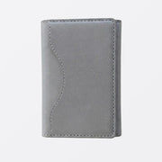 TecHub Triple Fold Leather MagSafe Wallet case with card slots, designed for secure iPhone attachment and convenient card storage