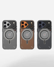 AULUMU A17 Frosted iPhone 17 Pro case by TecHub with glow-in-the-dark feature and MagSafe compatibility, showing a sleek, frosted finish.