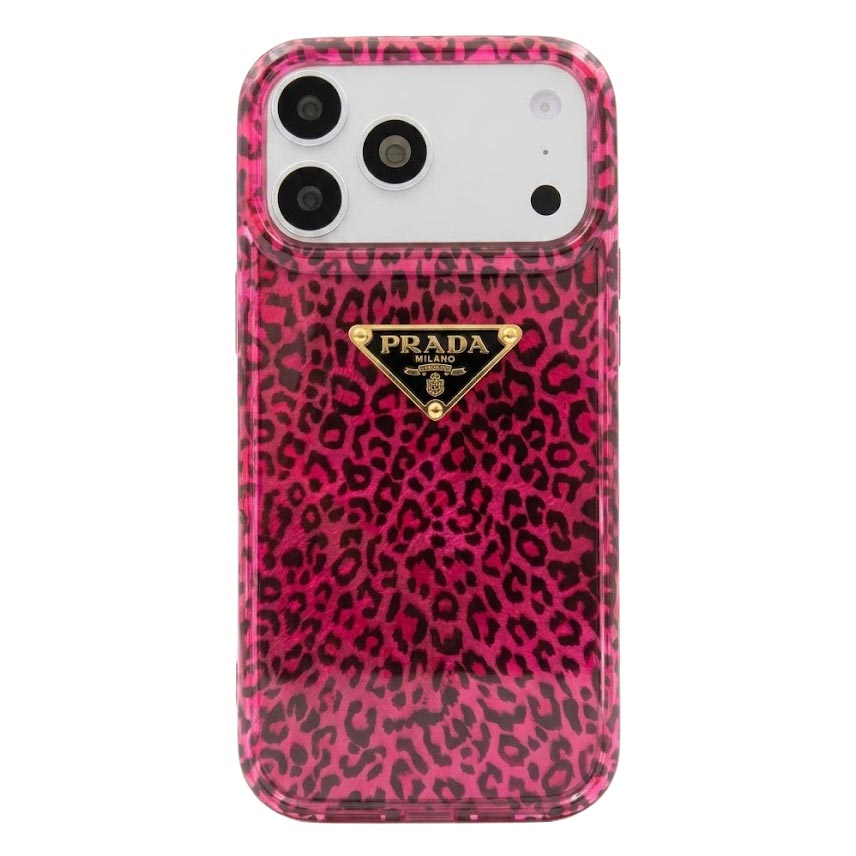 Luxury Premium Cheetah Brand Designers Glossy Case for iPhone 17 Pro Max