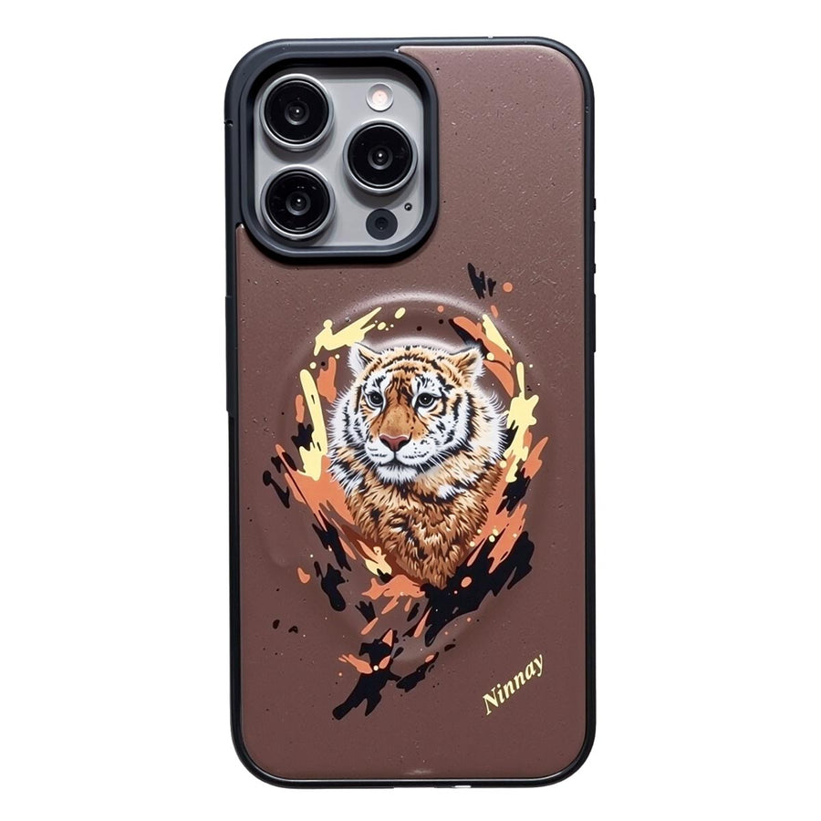 TecHub Polo MagSafe leather case for iPhone 14 Pro Max with sleek protective design and precise cutouts.