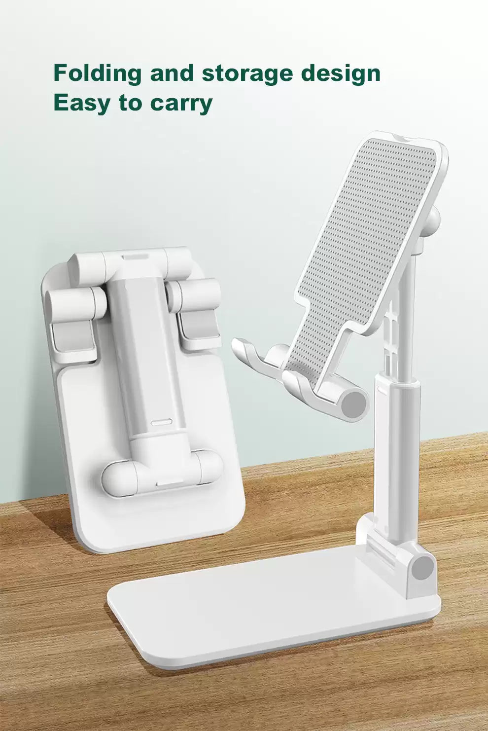 Devia Foldable Desktop Tablet Phone Stand - White - TecHub