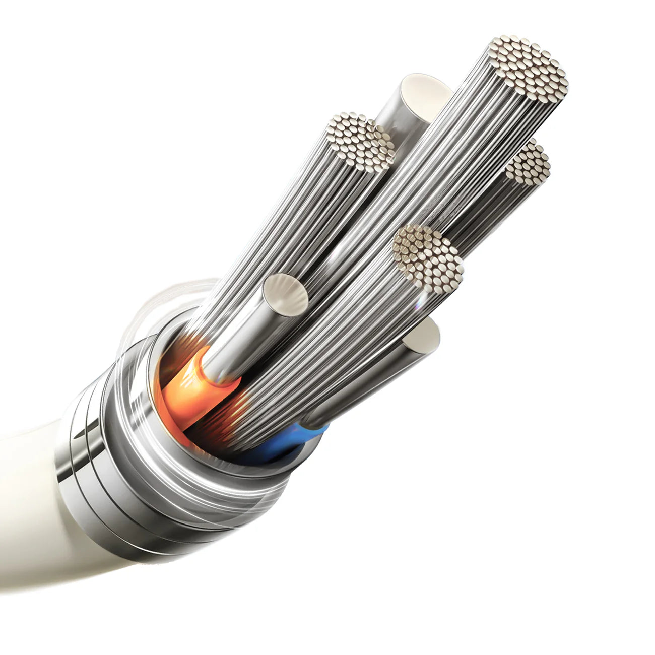 TecHub JOYROOM S-A53 fluorescent Type-C to Type-C 60W fast charging data cable, 1.2 meters long, with vibrant fluorescent design.