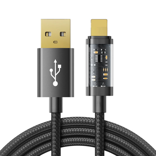 Joyroom S-UL012A12 USB-A to Lightning Cable 2.4A Sync Data Cable 1.2m - Black