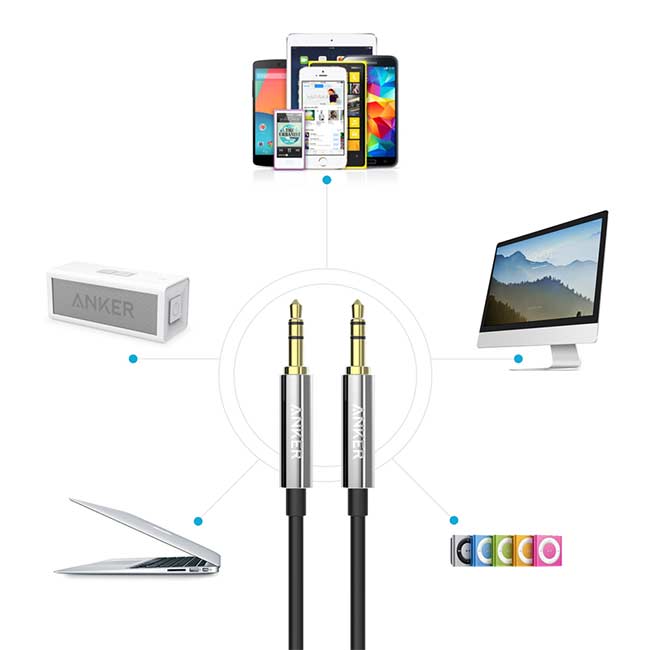 Anker 3.5mm Auxiliary Audio Cable - TecHub