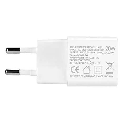 Momax OnePlug UM25 Mini USB-C PD 3.0 Fast Charger 20W  - White - TecHub