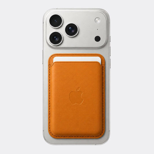 Magsafe Leather Card Holder - Brown
