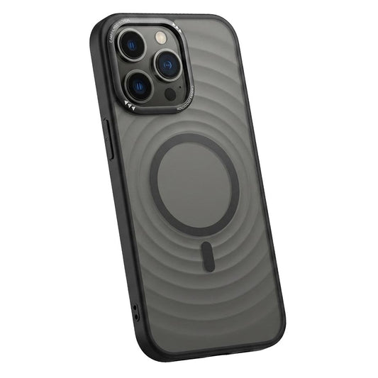 TecHub matte translucent iPhone 13 Pro Max case with camera frame, showcasing a sleek protective cover with a modern design.