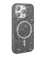 TecHub Swarovski luxury bling glitter diamond MagSafe case for iPhone 14 Pro Max, featuring shiny embellishments and secure magnetic attachment.