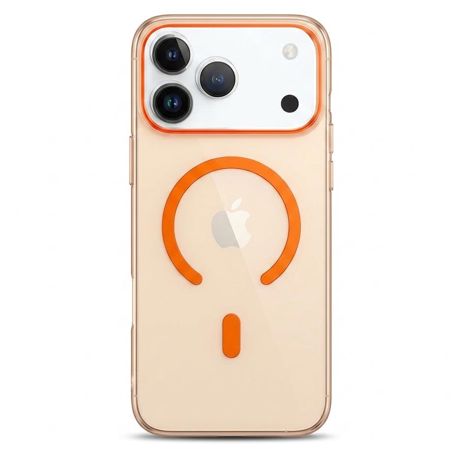 Clear acrylic case for Apple iPhone 17 Pro Max with MagSafe by TecHub, showcasing slim design and precise cutouts.
