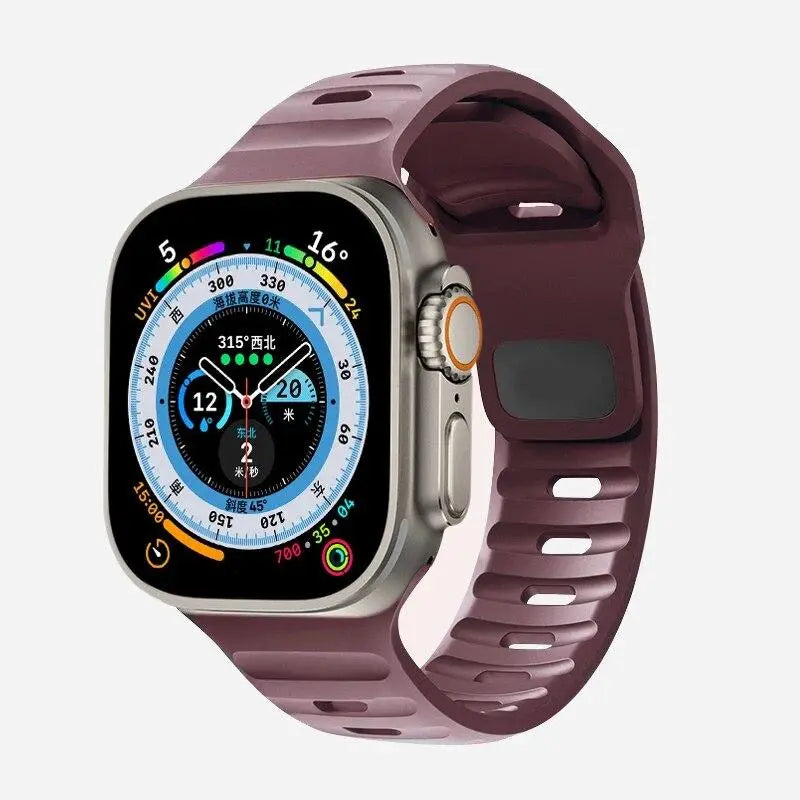 Sports Silicone Band for Apple Watch 44/45/49 mm - TecHub