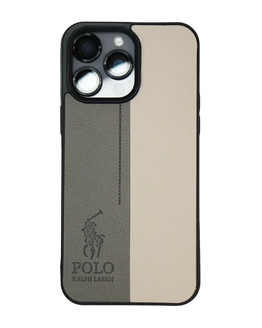 Polo Leather Case for iPhone - Grey