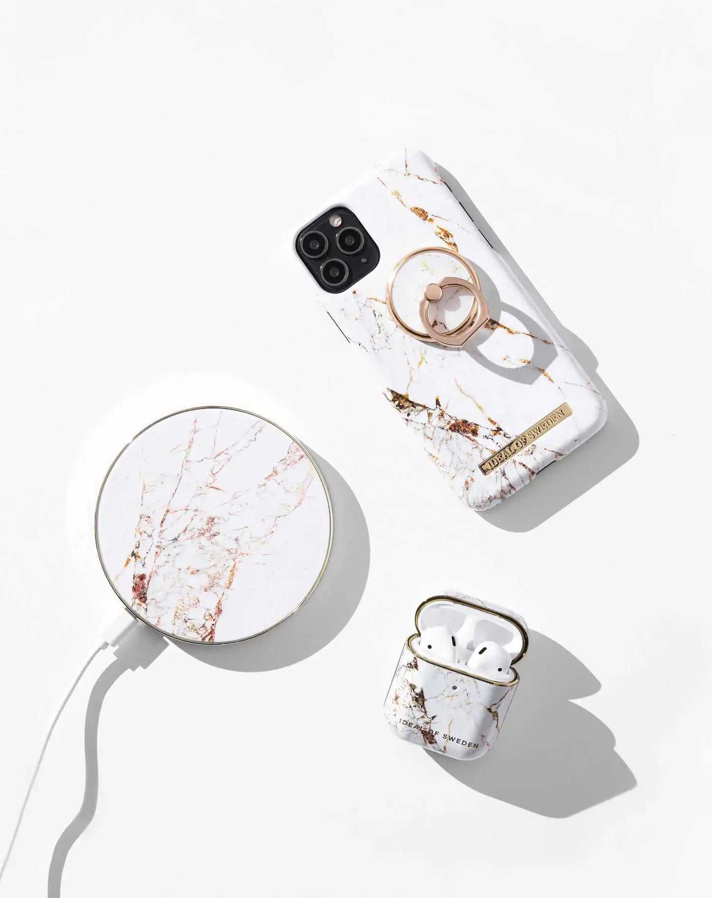 Ideal of Sweden Carrara Gold Airpods Pro 1/2 Case - TecHub