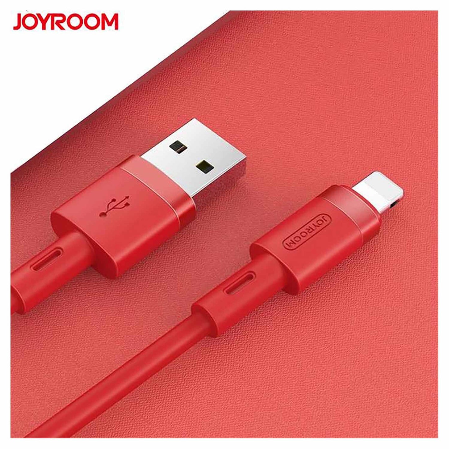 Joyroom S-1224N2 Silicone Lightning Cable 1.2M - Red - TecHub