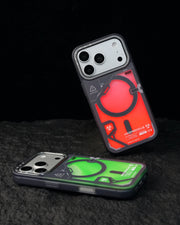 TecHub WAKCAS Glitter Liquid Sand iPhone 17 Pro Max case with shimmering, textured design and clear protective cover.