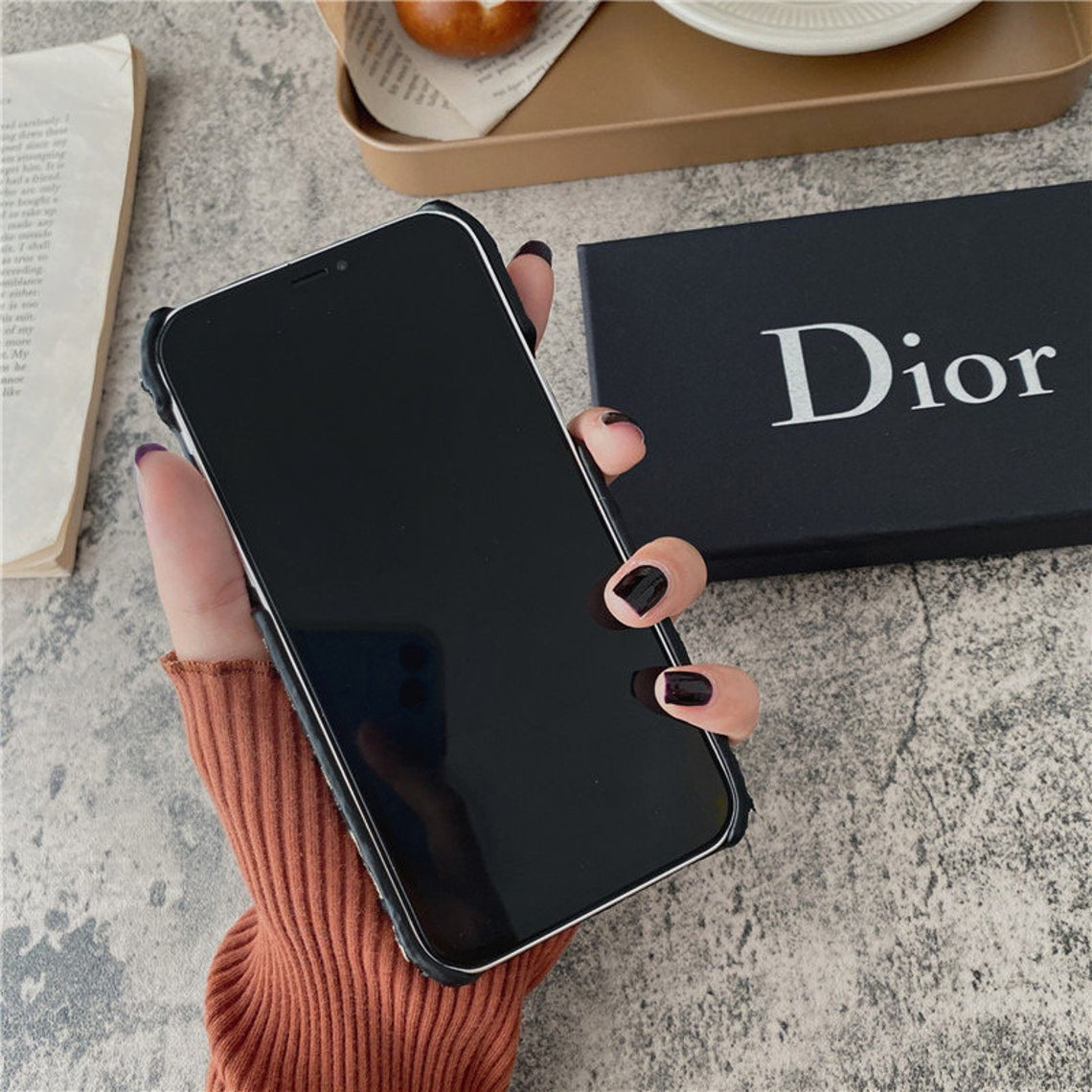 Dior Luxury Designer Inspired Saddle Pattern Case for iPhone 12, 12 Pro, 12 Pro Max - TecHub