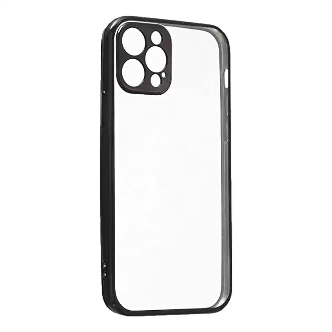 Joyroom JR-BP743 New Hard Transparent Cover For iPhone 12 Pro - Black - TecHub