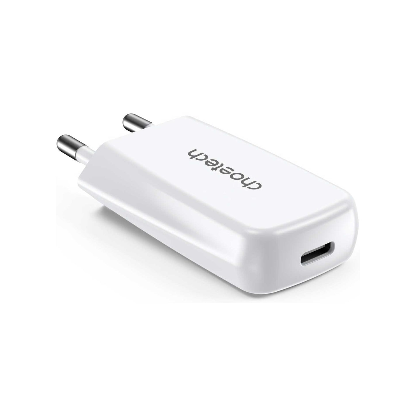 Choetech PD3080 Ultra-Slim Wall Charger, 20W USB-C PD Fast Charging, Compact Lightweight Design – White