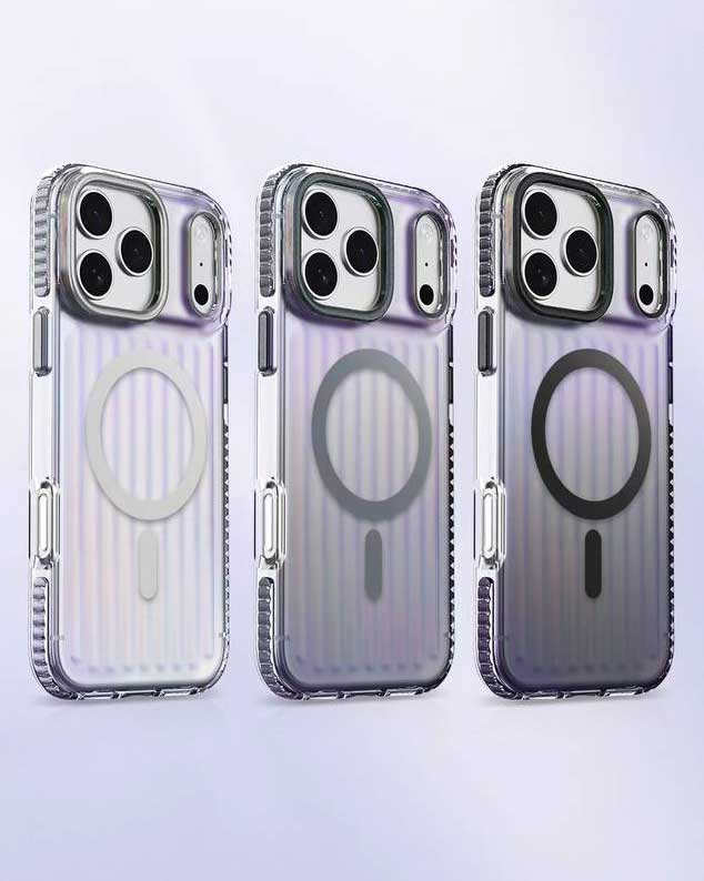 Lanex Striped Gredient Suitcase Magnetic Case for iPhone 17 Pro Max