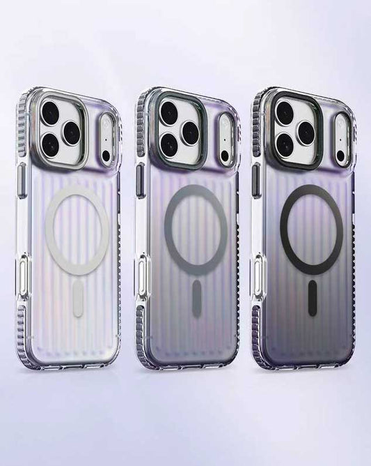 Lanex Striped Gredient Suitcase Magnetic Case for iPhone 17 Pro Max