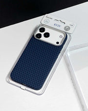 TecHub KVZV Triangle Pattern Series MagSafe case for iPhone 17 Pro, featuring geometric triangle design in durable material.