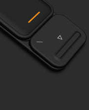 Black AULUMU G07 POP-UP Laptop Kickstand by TecHub showing its sleek design and adjustable stand for ergonomic laptop use.