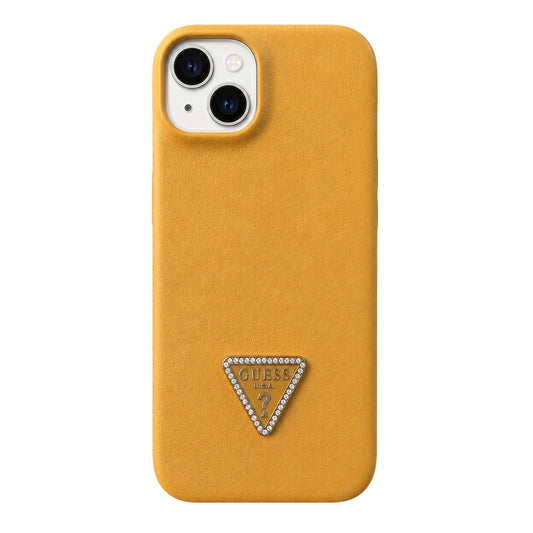 Guess Leather Back Cover Case for iPhone 15 - Gold