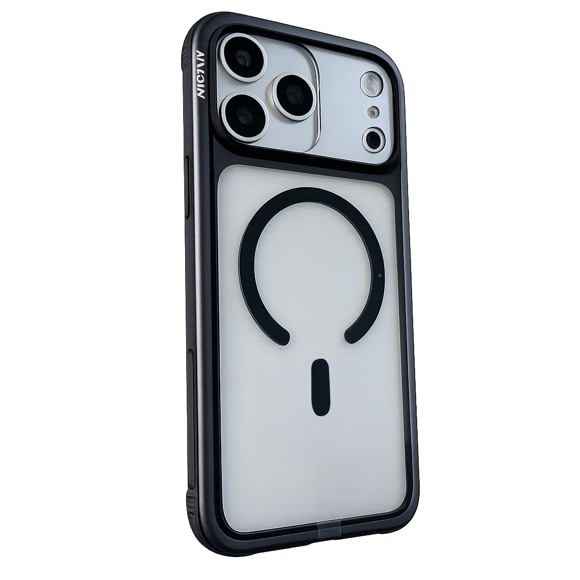 NJOYNY Steel Armor MagSafe Case 10ft Drop Protection for iPhone 17 Pro Max