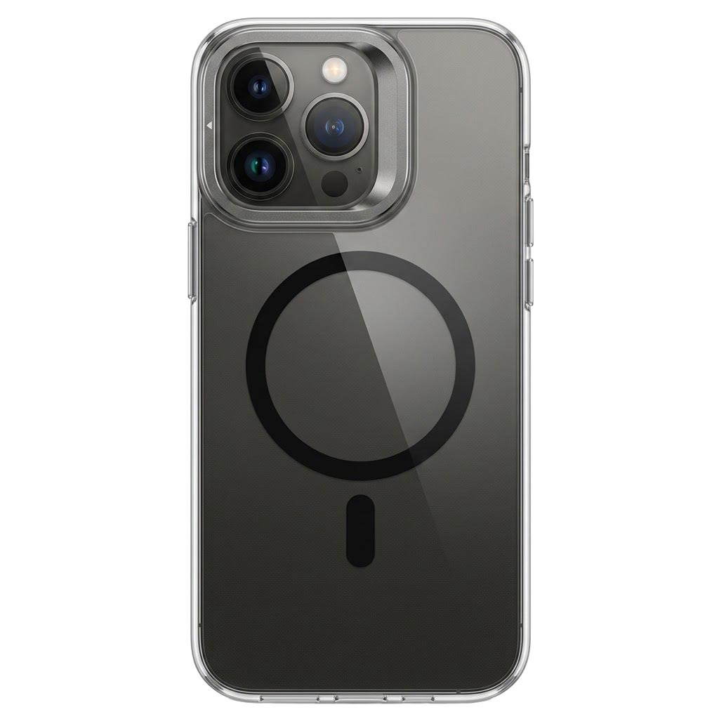 Frosted My Store Case World Magnetic Invisible Holder for iPhone 14 Pro Max with sleek design and magnetic feature visible.
