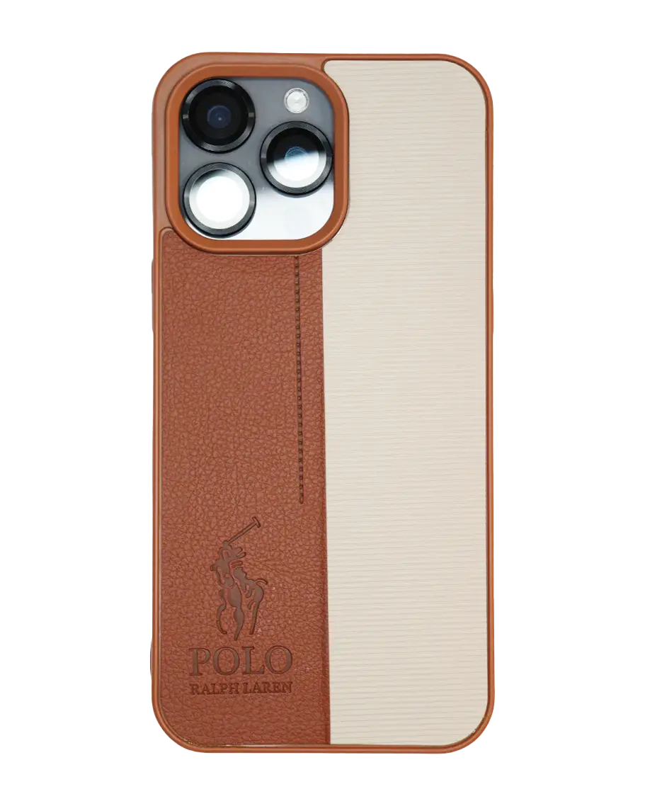Polo Leather Case for iPhone 13 Pro Max - Brown