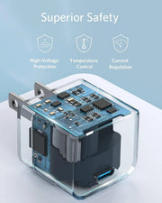 شاحن حائط USB-C - أبيض - TecHub