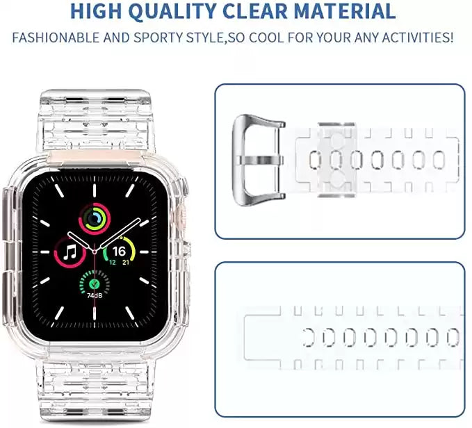 Clear Band Case for Apple Watch 24/44 mm - TecHub