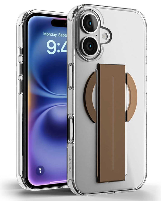 Acrylic TPU MagSafe with Holder Case for iPhone 16