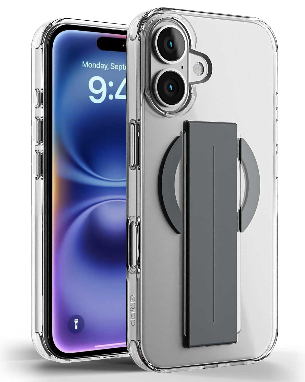 Acrylic TPU MagSafe with Holder Case for iPhone 16