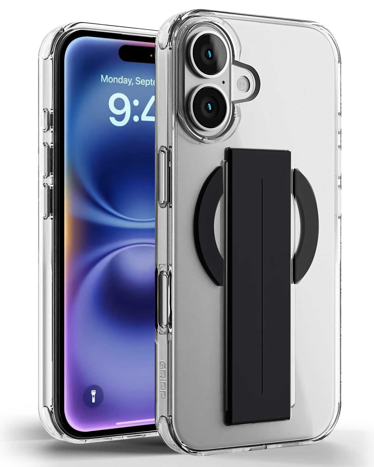 Acrylic TPU MagSafe with Holder Case for iPhone 16
