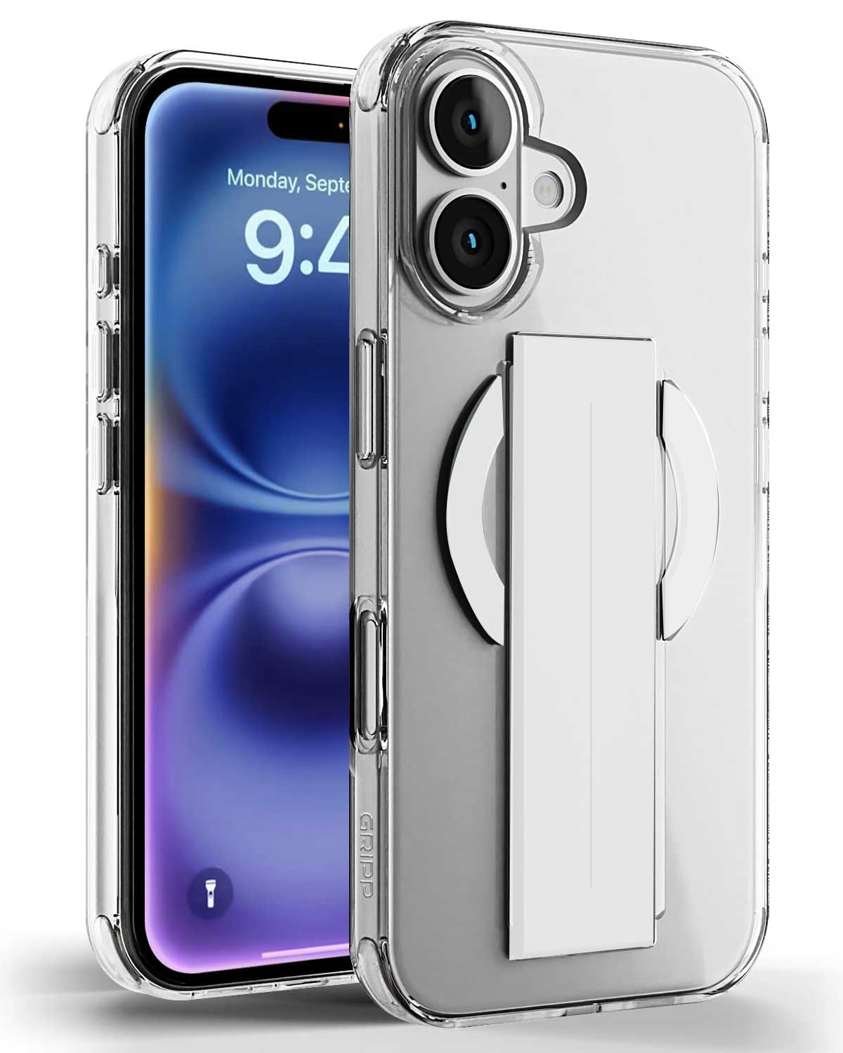 Acrylic TPU MagSafe with Holder Case for iPhone 16