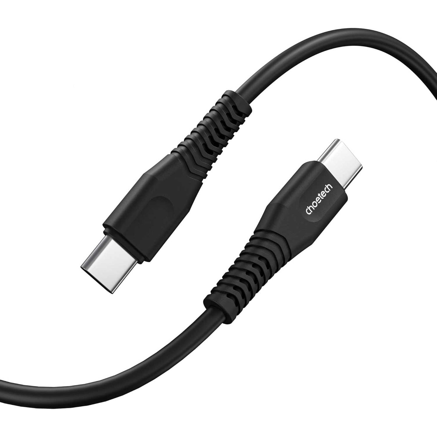 Choetech CC002 USB-C to USB-C Cable, 60W PD Fast Charging – Black
