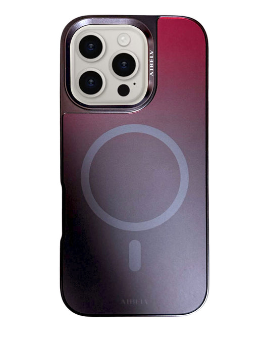 AIBELV MagSafe Case for iPhone 16 Pro - Red/Black