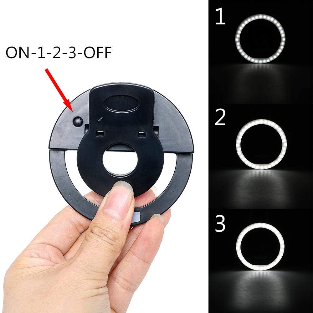 USB Rechargeable 36 Leds Phone Camera Ring Selfie - TecHub