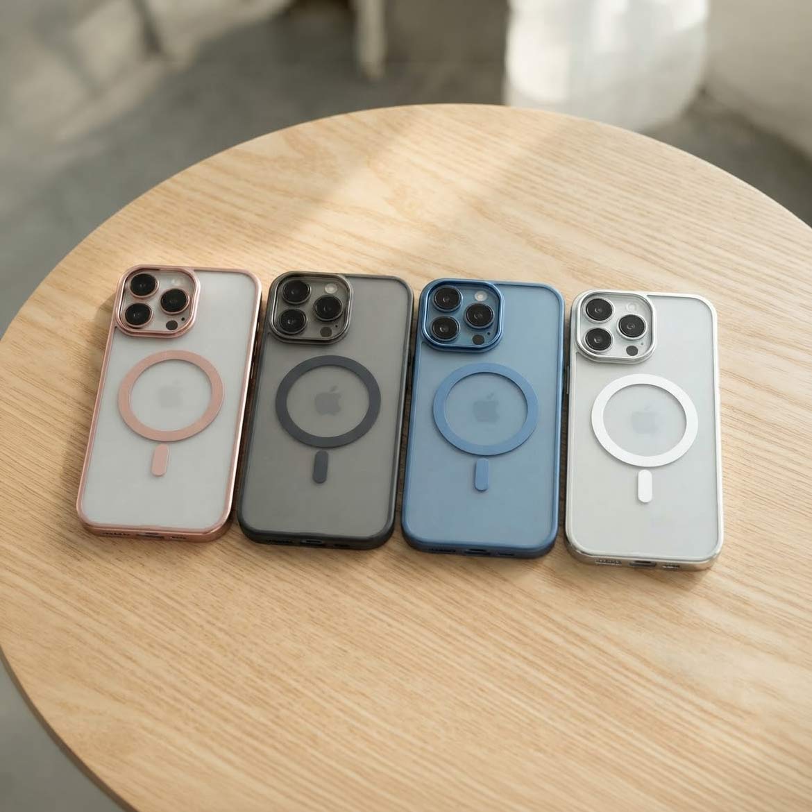 Ultra-thin Full-coverage PC Frosted Electroplating for iPhone 16 Pro Max