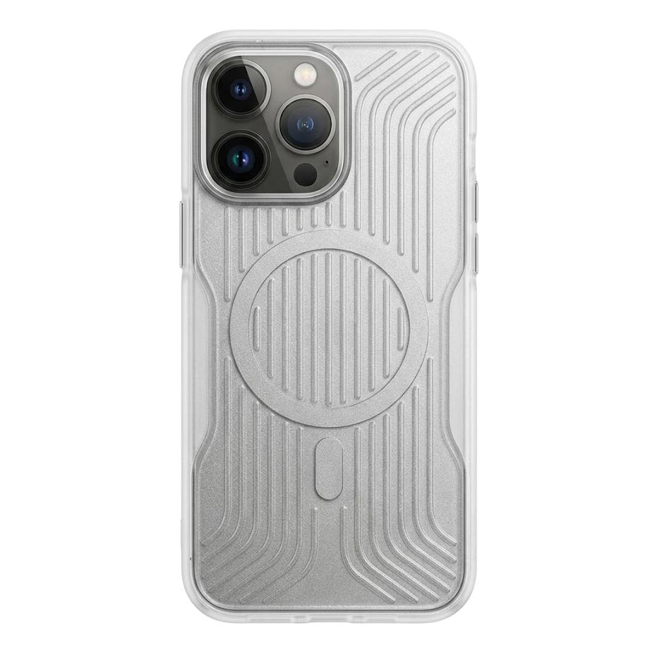 Soft striped corrugated MagSafe case for iPhone 14 Pro Max by TecHub, featuring a colorful textured design.