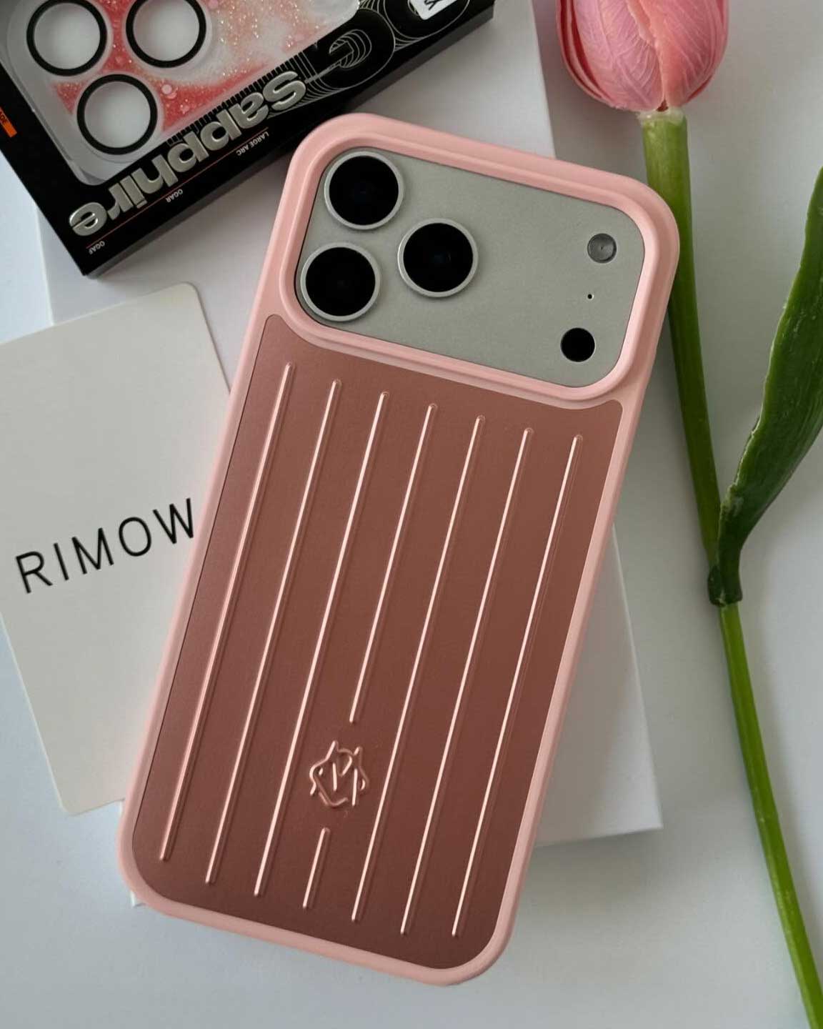RIMOWA iPhone 17 Pro Max Aluminium Silicone Case (Without Magsafe)