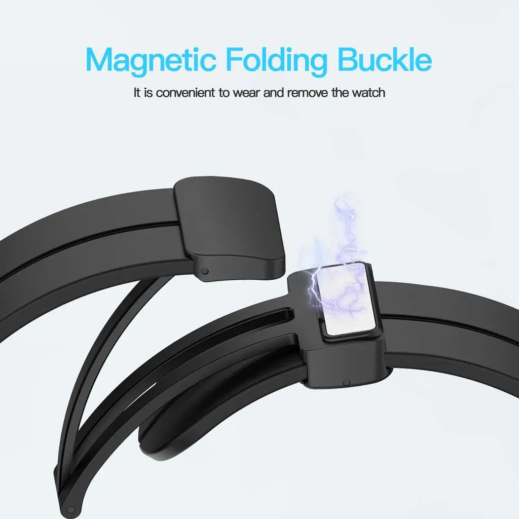 Magnetic Silicone Sport Strap Band for Apple Watch 42/44/45/49 mm - TecHub