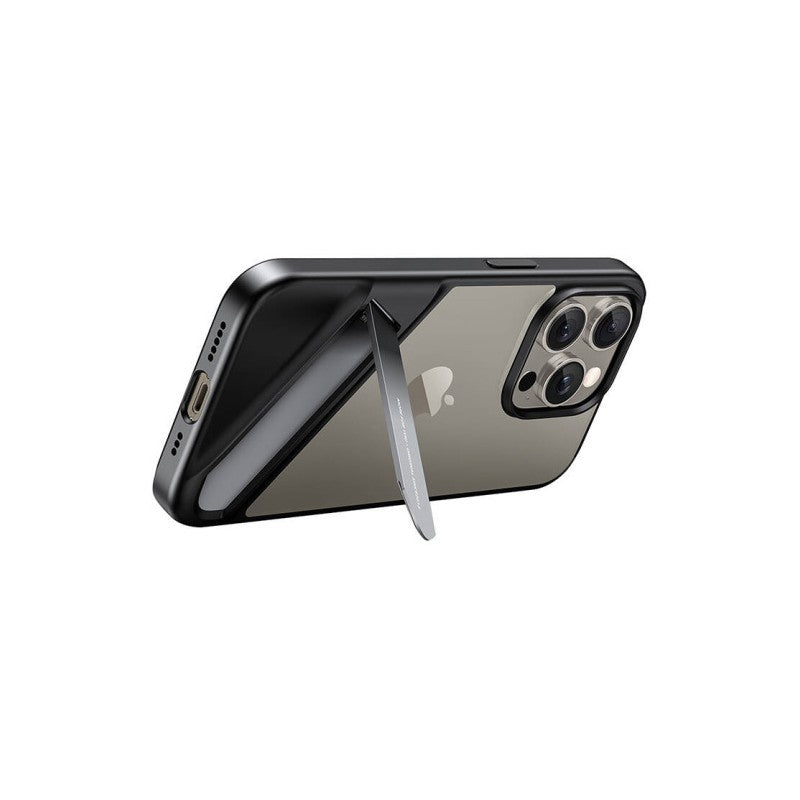UGREEN Kickstand Protective Case for iPhone 15 Pro Max - Clear Black