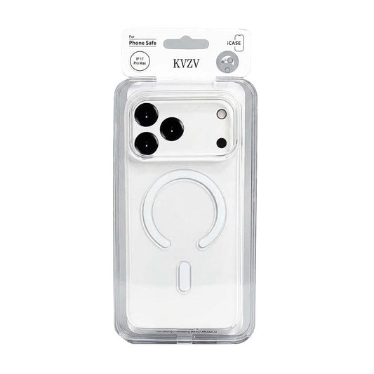 KVZV PC Transparent Magnetic MagSafe Case for iPhone 17 Pro Max