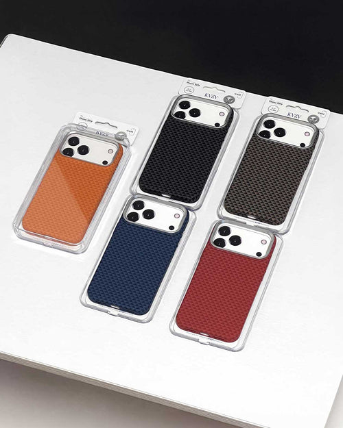 TecHub KVZV Triangle Pattern Series MagSafe case for iPhone 17 Pro, featuring a geometric triangle design in durable material.