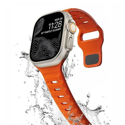 Sports Silicone Band for Apple Watch 44/45/49 mm - TecHub