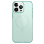 Colorful electroplated magnetic iPhone 14 Pro Max case by TecHub, showcasing a vibrant, shiny finish with magnetic edges.