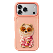 Nimmy Premium Friends TecHub shockproof iPhone 17/18 Pro Max case with 3D black bulldog design and MagSafe compatibility.