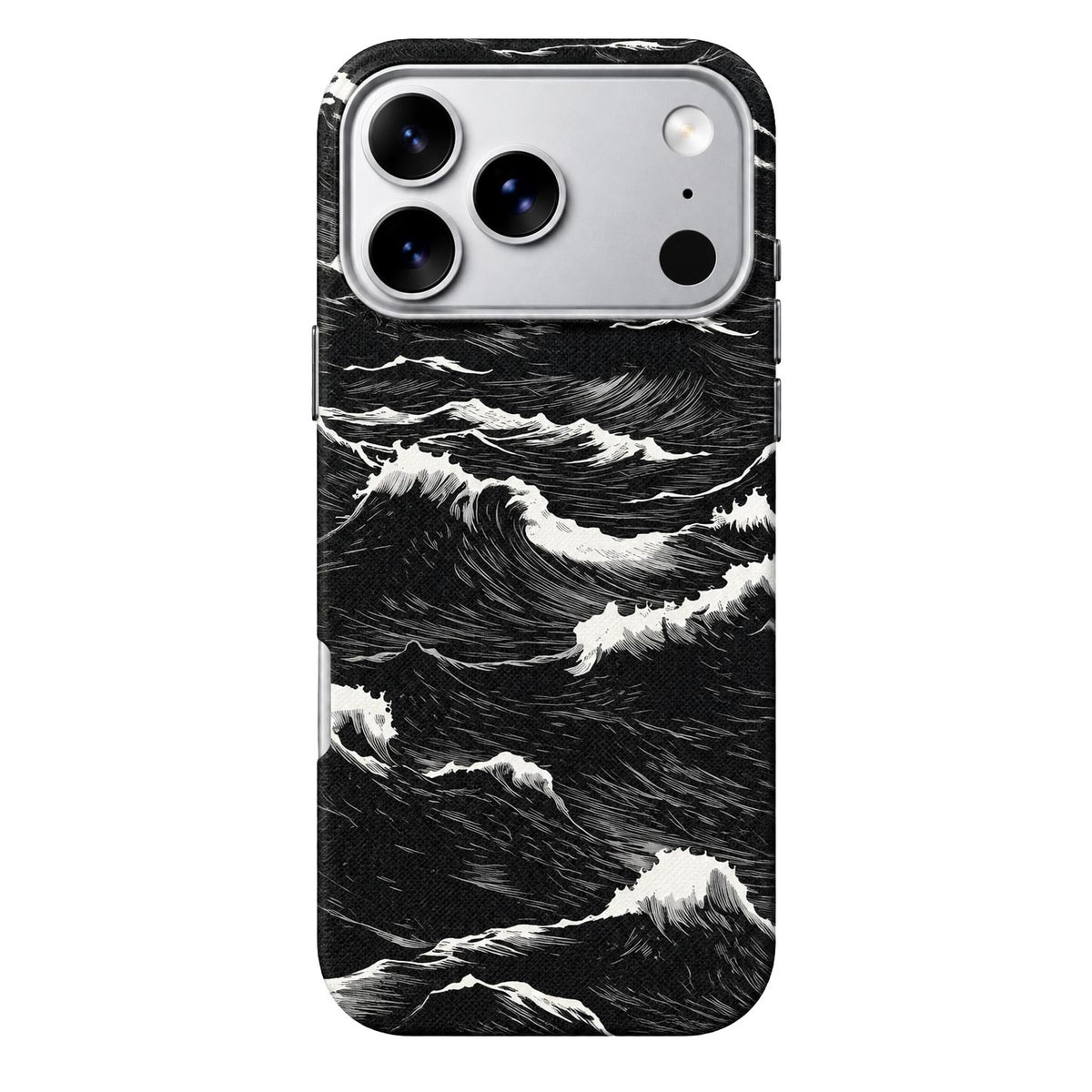 Snow Mountain Pattern Skin Fiber Pattern MagSafe Case for iPhone 17/18 Pro Max